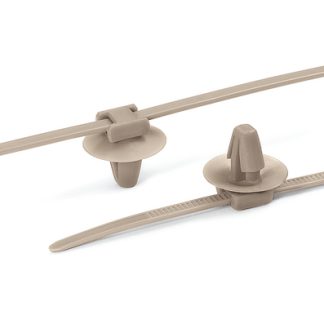 Fascette fermacavi HellermannTyton in Polieterchetone, 145mm x 3,4 mm, col. Beige