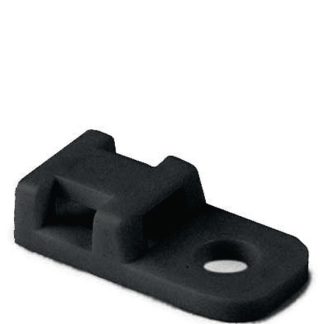 Fermacavi HellermannTyton, col. Nero, 20.4mm x 10,2 mm, Ø fissaggio 4.3mm