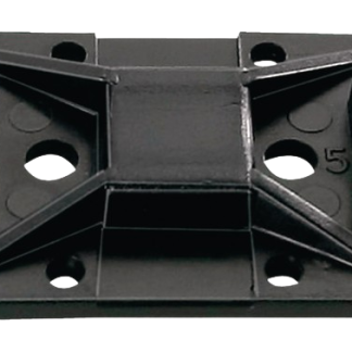 Fermacavi HellermannTyton, col. Nero, autoadesivo, 32mm x 25 mm, Ø fissaggio 3.2mm, 100 pezzi