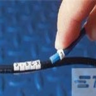 Segnacavo TE Connectivity Giallo A scatto, Ømin 1mm, Ømax 1.4mm Earth