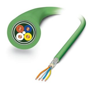 Cavo Cat5 Cat5 (FTP) Phoenix Contact, guaina in PVC col. Verde, L. 100m, Senza terminazione