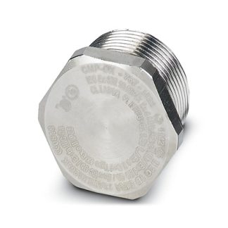 Tappo pressacavo Phoenix Contact in Ottone zincato, filetto M32, Ø 32mm, Ø foro 32mm