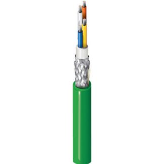 Cavo Ethernet Cat5e (STP) Belden, guaina in PVC col. Verde, L. 305m, Senza terminazione
