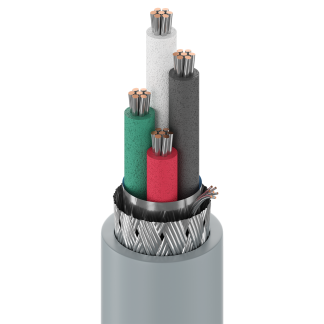 Cavo dati Belden Cromo, 24 AWG, schermato, 300 V, RS-232