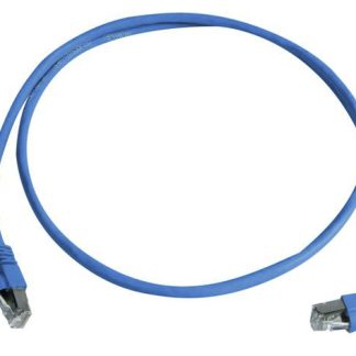 Cavo Ethernet Cat6a (S/FTP) Telegartner, guaina in LSZH col. Blu, L. 0.5m, Con terminazione