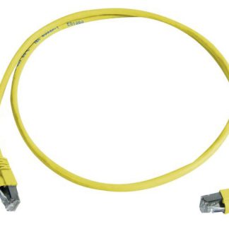 Cavo Ethernet Cat6a (S/FTP) Telegartner, guaina in LSZH col. Giallo, L. 0.5m, Con terminazione