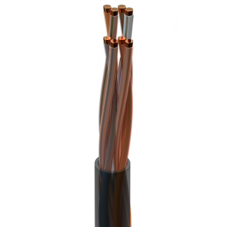 Cavo Ethernet Cat5e (U/UTP) Belden, guaina in FEP col. Nero, L. 305m, Senza terminazione