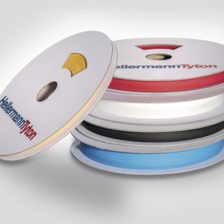 Guaina termorestringente HellermannTyton Ø 12mm, col. Giallo, restringimento 3:1, L. 18m