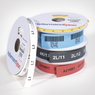 Guaina termorestringente HellermannTyton Ø 4.8mm, col. Bianco, restringimento 3:1, L. 22m