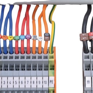 Segnacavo HellermannTyton Assortiti A scatto, Ømin 0.8mm, Ømax 2.2mm, lunghezza 3mm, confez. da 200pz No 0 → 9