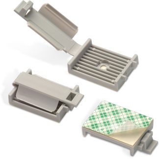 Serracavo Wurth Elektronik WA-CHFCHAD in Poliammide, 53 x 25.4 x 22mm, col. Grigio, autoadesivo