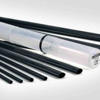 Guaina termorestringente HellermannTyton Ø 12 → 40mm, col. Nero, restringimento 4:1, L. 1m, adesiva