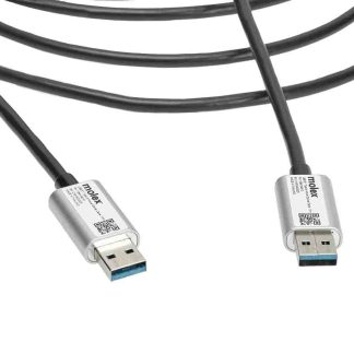 Cavo USB Molex USB A/USB A, L. 10m, col. Trasparente