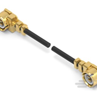 Cavo coassiale TE Connectivity, UMCC / UMCC, L. 100mm, 50 Ω, col. Nero