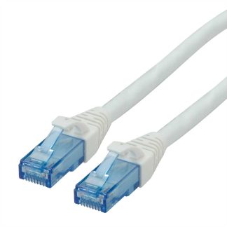 Cavo Ethernet Cat6a (U/UTP) Roline, guaina in LSZH col. Bianco, L. 0.5m, Con terminazione