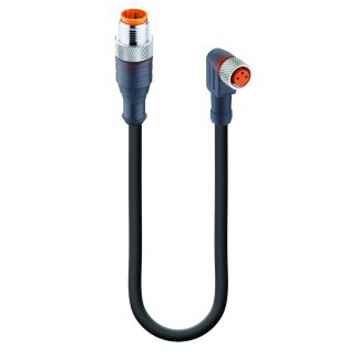 Cavo sensore/attuatore Lumberg Automation 3 cond. M12 Maschio / M8 Femmina, Ø 4.30mm, L. 2m