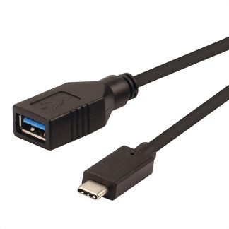 Cavo USB Roline USB C/USB A, L. 150mm, col. Nero