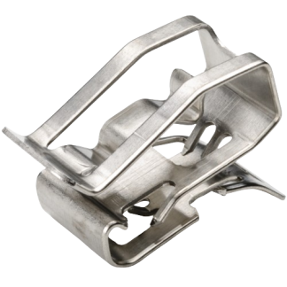 Fermacavo HellermannTyton MSC in Acciaio inossidabile, Ø fascio 7.6mm max, 24.1 x 13 x 21.90mm, col. Metallica, A clip