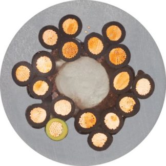 Cavo industriale multipolare non schermato a 6 cond. 0,25 mm², 23 AWG, 300/500 V, Ø6mm, L. 50m