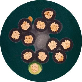 Cavo industriale multipolare non schermato a 25 cond. 0,5 mm², 20 AWG, 300/500 V, Ø16mm, L. 50m