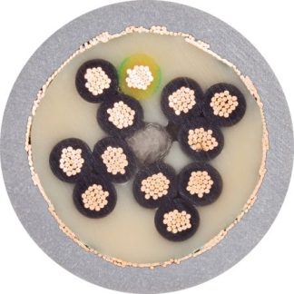 Cavo industriale multipolare schermato a 12 cond. 1,5 mm², 15 AWG, 300/500 V, Ø16mm, L. 50m