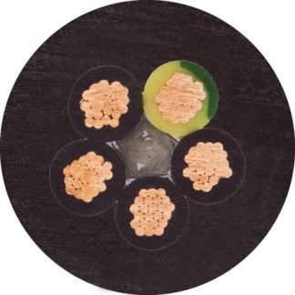 Cavo di potenza schermato a 4 cond. 2,5 mm², 13 AWG, 600/1000 V, Ø10.5mm, L. 25m