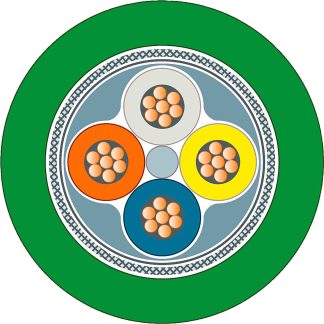 Cavo dati Siemens Verde, 22, schermato, 80 V, Profinet