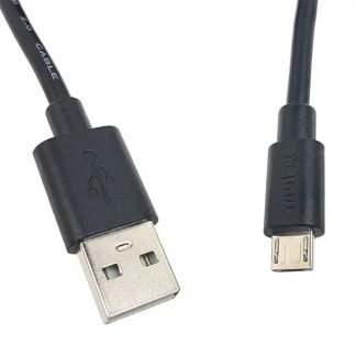 Cavo USB Molex USB A/Micro USB B, L. 1m, col. Nero