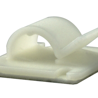 Fermacavo RS PRO in Nylon, Ø fascio 7mm max, 25 x 25 x 10.3mm, col. , autoadesivo