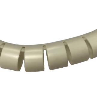 Avvolgicavo a spirale RS PRO, Bianco, in PP, Ø cavo 32mm - 35mm, Ø interno 32mm, Ø fascio 35mm max