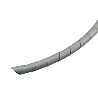 Avvolgicavo a spirale RS PRO, Grigio, in Polietilene, Ø cavo 9mm - 32mm, Ø interno 9mm, Ø fascio 32mm max