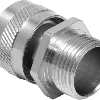 Raccordo per cavi RS PRO in Ottone Nickelato, Argento, filetto M25, 25mm, protezione IP54