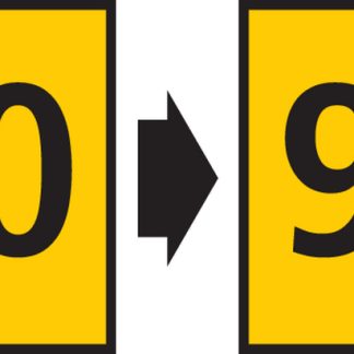 Segnacavo HellermannTyton Giallo A scatto, Ømin 4.3mm, Ømax 5.3mm, lunghezza 3mm, confez. da 500confezionepz 0, 1, 2,