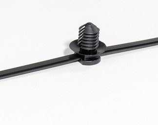 Fascette fermacavi HellermannTyton T50RFT8 in PA 6,6 stabilizzato al calore, 200mm x 4,6 mm, col. Nero