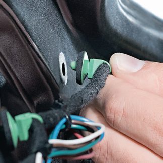 Fascette fermacavi HellermannTyton T50SOSSFT6.5E-MDL in PA 6,6 stabilizzato al calore, 160mm x 4,6 mm, col. Verde