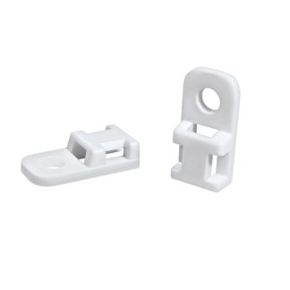 Montaggio con fissaggio a vite HellermannTyton in Poliammide 6.6 (PA66), col. Bianco