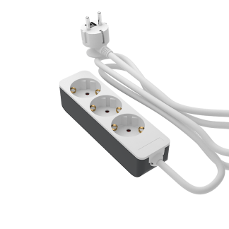 RS PRO 1.5m, 3 prese, spina Schuko, 250 V, 16A