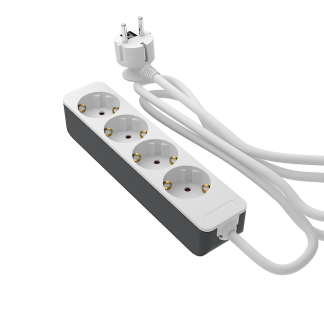 RS PRO 2m, 4 prese, spina Schuko, 250 V, 16A