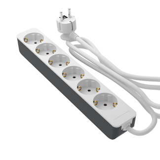 RS PRO 2m, 6 prese Schuko, 250 V, 16A