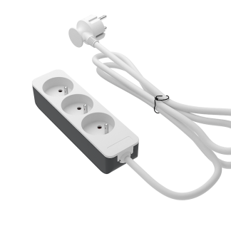 RS PRO 4m, 3 prese, spina tipo E - FR, 250 V, 16A