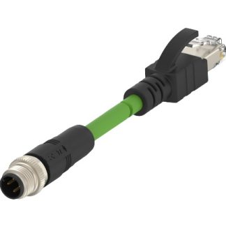 Cavo Ethernet Cat5e TE Connectivity, guaina in PVC col. Verde, L. 1.5m, Con terminazione