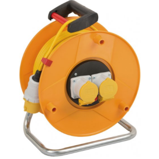 Avvolgicavo brennenstuhl 50m, 2 prese, spina tipo G - UK, 110 V, 16A