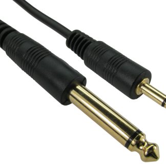 Cavo AUX RS PRO da Presa mono da 6,35 mm a Presa Jack Mono 3,5 mm, lungh. 1.5m