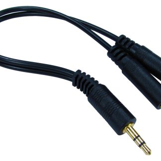 Cavo AUX RS PRO da Presa stereo da 3,5 mm a Presa stereo da 3,5 mm x 2, lungh. 200mm