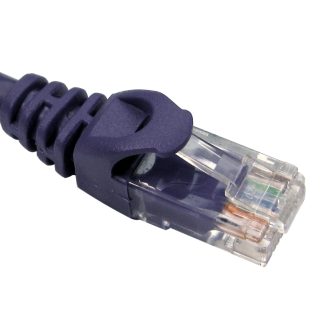 Cavo Ethernet Cat6 (U/UTP) RS PRO, guaina in PVC col. Porpora, L. 2m, Con terminazione