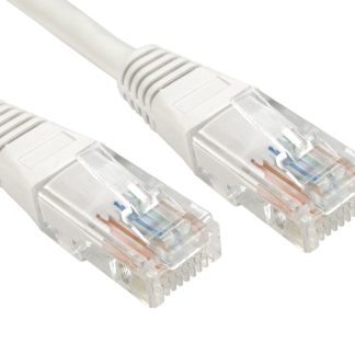 Cavo Ethernet Cat5e (U/UTP) RS PRO, guaina in PVC col. Bianco, L. 10m, Con terminazione