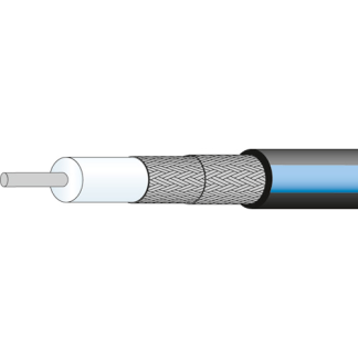 Cavo coassiale Huber+Suhner RG142, L. 100m, 50 Ω, col. Nero