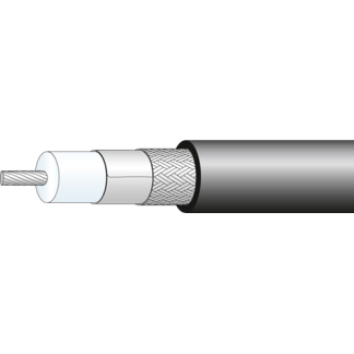 Cavo coassiale Huber+Suhner, L. 100m, 50 Ω, col. Nero