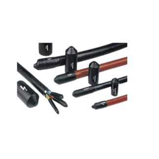 Cappucci terminali HellermannTyton 416-13060 1613-1-B5W2-PO-X-BK, in PO, Ø int primario da 20mm, secondario da 6mm