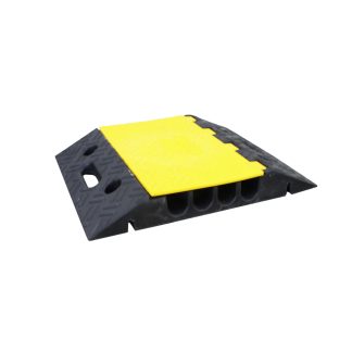 Canalina passacavi RS PRO, colore Nero/Giallo 4 x 35mm, Ø interno 35mm, lunghezza 500mm, larghezza 400 mm Gomma